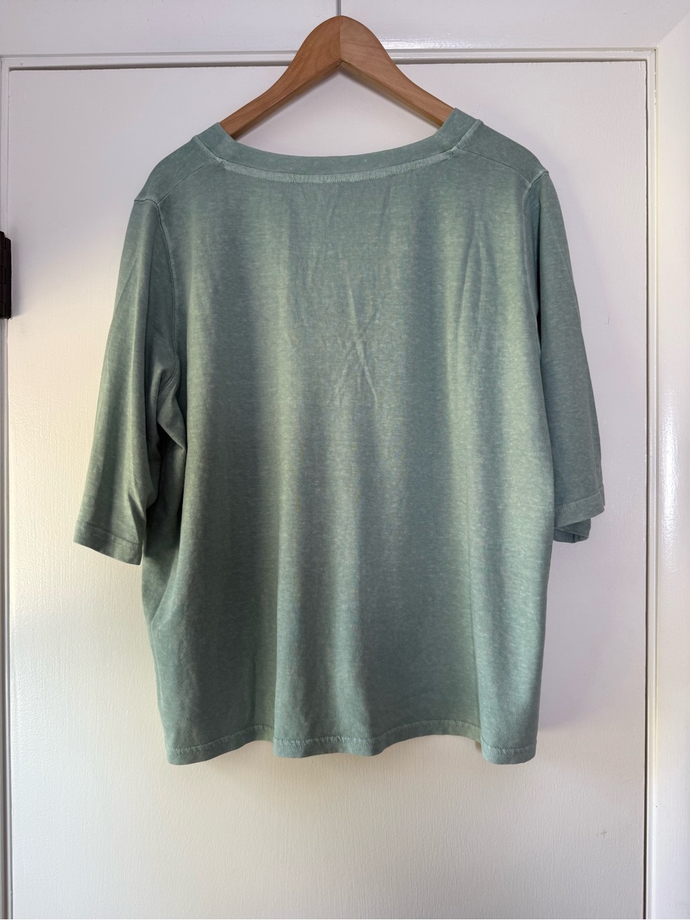 π Poetry Organic Cotton Hemp V-Neck Tee Lightweight Beachy Coastal Lagenlook - Picture 9 of 9